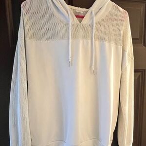 Senita Athletics women’s White Mesh Hoodie size medium